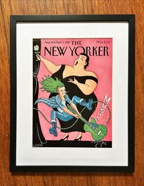 FRAMED 1996 Aug 26 & Sept 2 New Yorker Cover Sikoryak Opera Heavy Metal Music